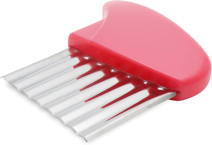 Stainless Steel Potato Crinkle Cutter Knife Set