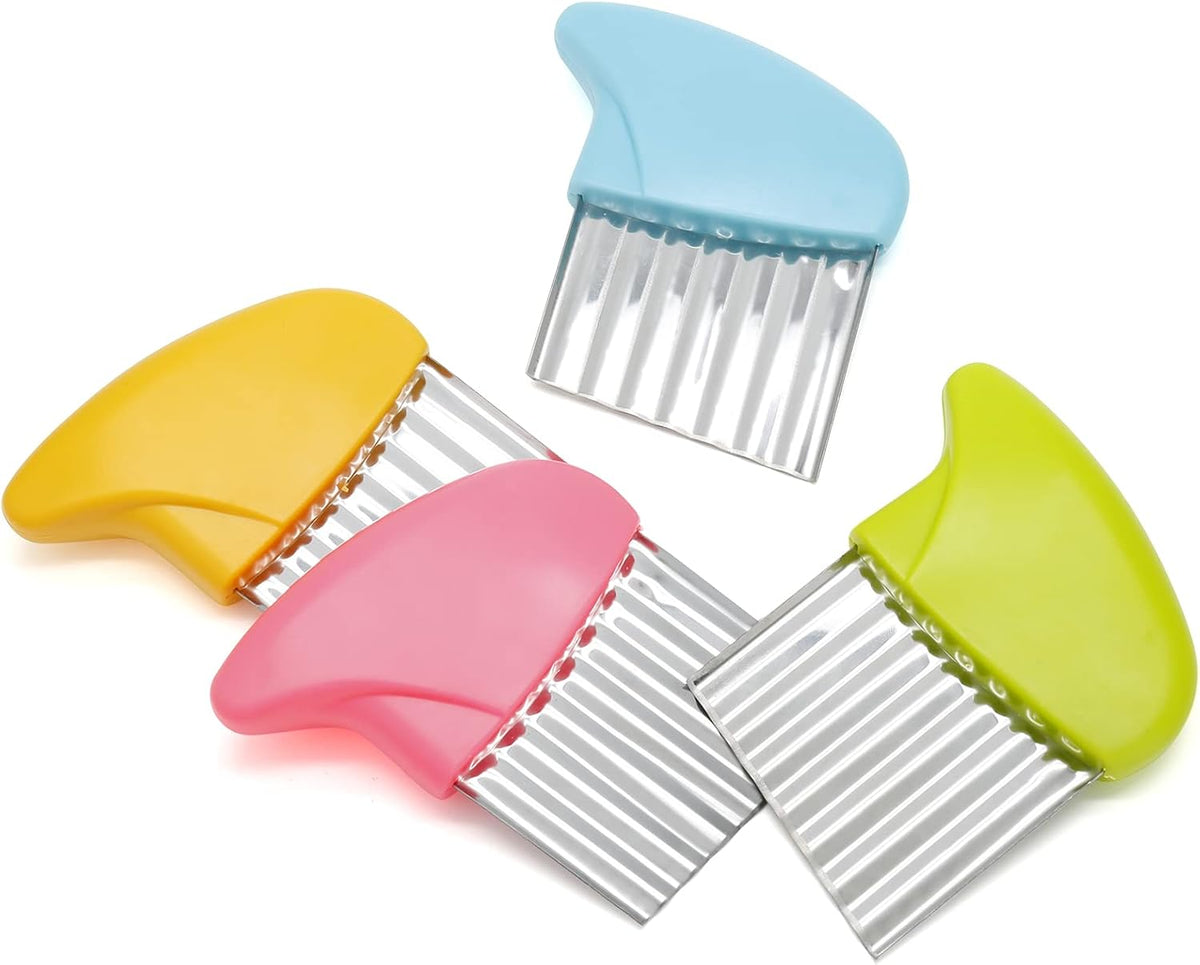 Stainless Steel Potato Crinkle Cutter Knife Set