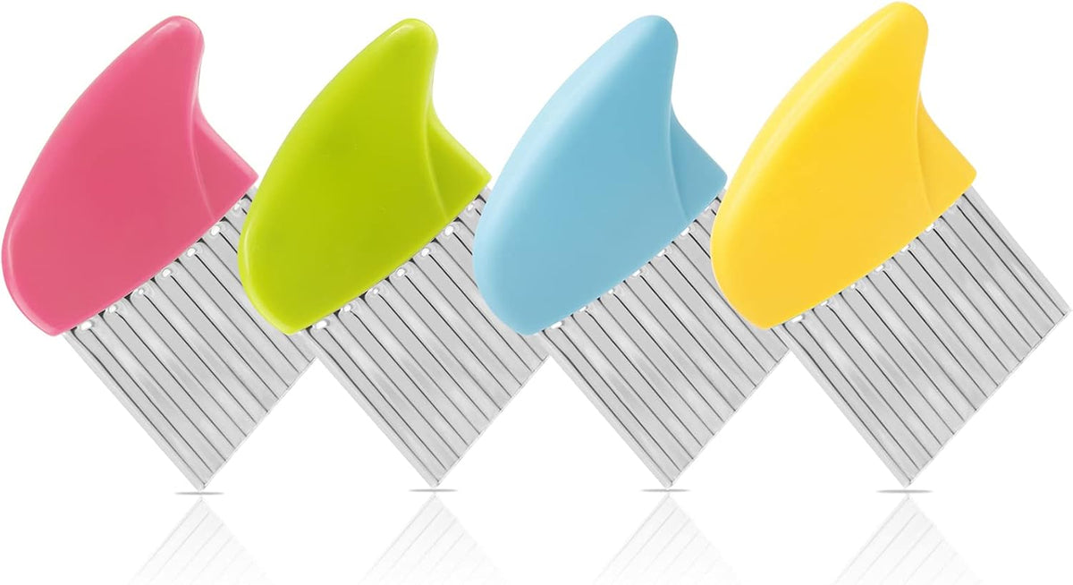 Stainless Steel Potato Crinkle Cutter Knife Set