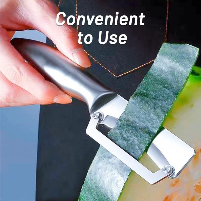 Thick Vegetable Peeler - Sugarcane Pumpkin Peeling Knife - Ultra Sharp Stainless Steel Blades - Perfect Kitchen Peeler Effortlessly Peels Vegetables and Fruits