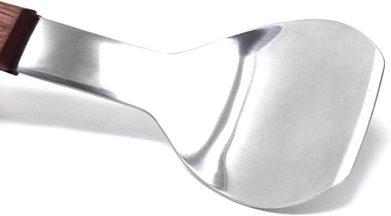 1PCS Stainless Steel Ice Cream Scoop Spade Spoon Scooper with Wood Handle for Kitchen