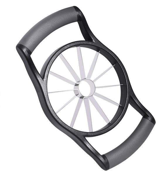 Apple Slicer, [Upgraded] 12-Slice Apple Slicer and Corer, Heavy Duty Stainless Steel Apple Cutter, Divider, Wedger with Ultra-Sharp Blade & Ergonomic Grip Handle for Pears and More