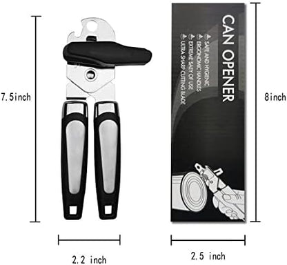 Can Opener, 3-in-1 Multifunctional Tin & Can Opener, Manual Kitchen Tool, Professional Ergonomic Heavy Duty Safety Manual Can Opener for Seniors With Arthritis At Hand