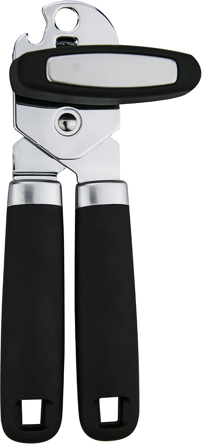 Can Opener, 3-in-1 Multifunctional Tin & Can Opener, Manual Kitchen Tool, Professional Ergonomic Heavy Duty Safety Manual Can Opener for Seniors With Arthritis At Hand