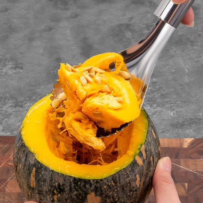 Heavy Duty Pumpkin Scooper with Grip Handle