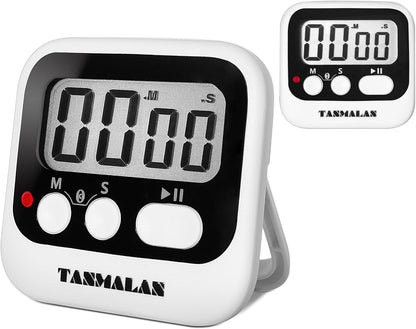 Easy to USE, Digital Kitchen Timer, Magnetic Timer, (Black,1 Pack)