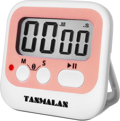 Easy to USE, Digital Kitchen Timer, Magnetic Timer, (Black,1 Pack)