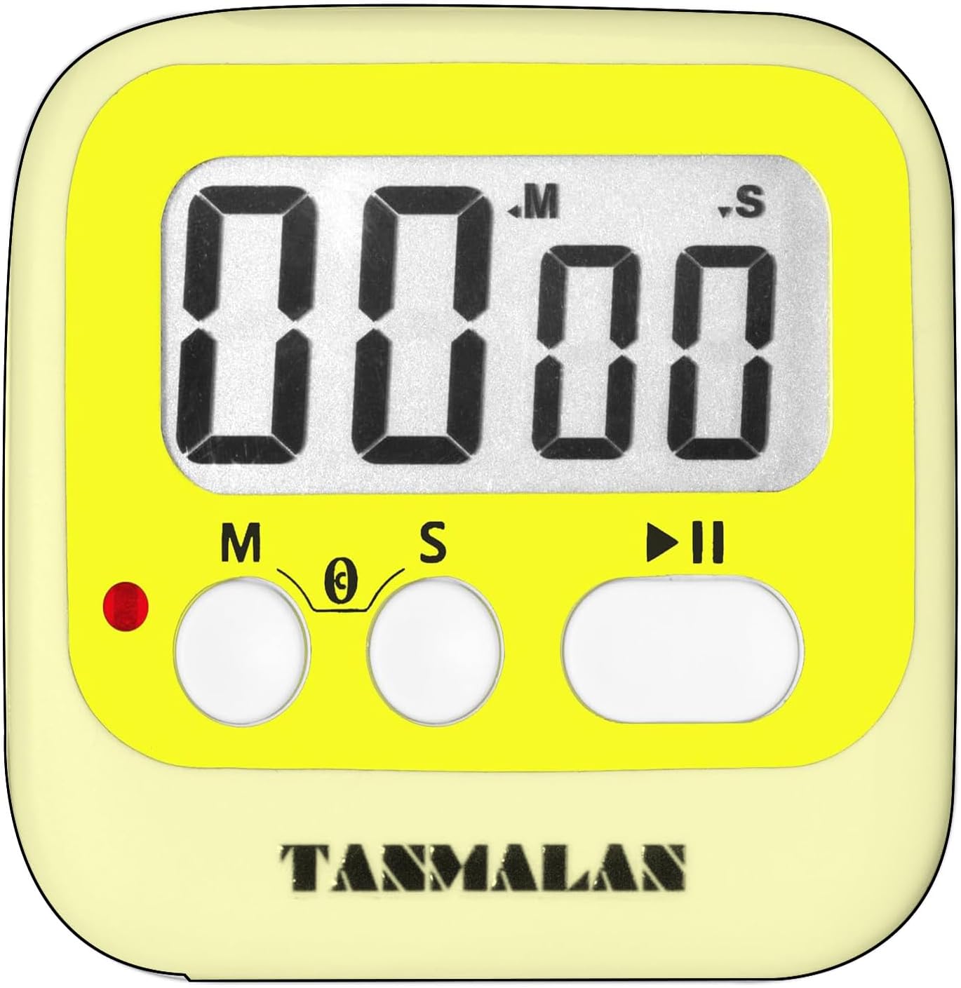 Easy to USE, Digital Kitchen Timer, Magnetic Timer, (Black,1 Pack)