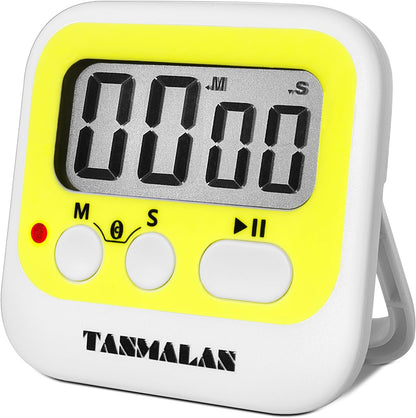 Easy to USE, Digital Kitchen Timer, Magnetic Timer, (Black,1 Pack)