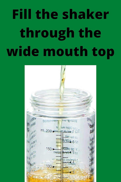 Glass Salad Dressing Bottle: Premium Borosilicate Salad Dressing Shaker with Mixer Insert