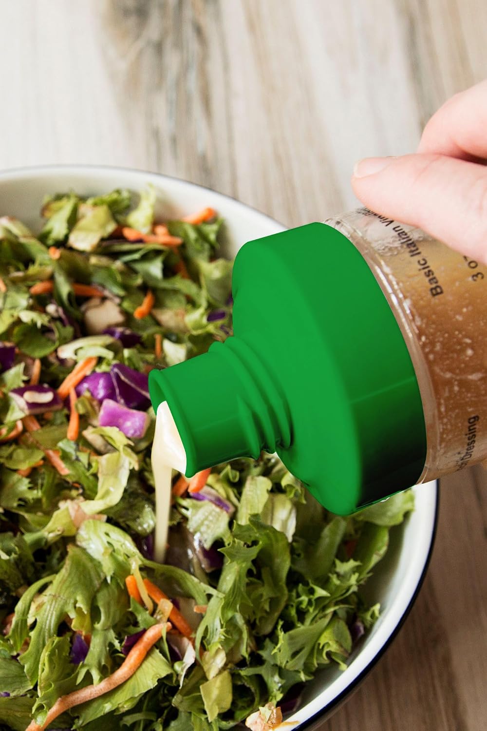 Glass Salad Dressing Bottle: Premium Borosilicate Salad Dressing Shaker with Mixer Insert