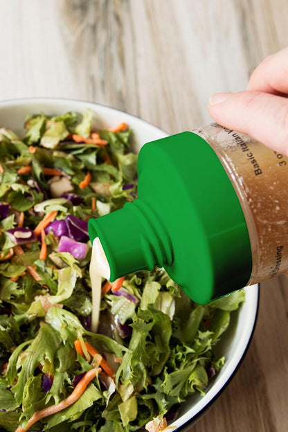 Glass Salad Dressing Bottle: Premium Borosilicate Salad Dressing Shaker with Mixer Insert