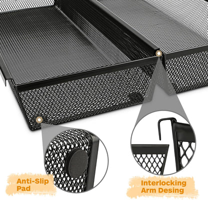 Silverware Drawer Organizer, Silverware Organizer for Drawer, 6 Pack Utensil Organizer for Kitchen Drawers, Kitchen Drawer Organizer for Large Utensils with Interlocking Arm (9.6 * 3 * 2 inch)
