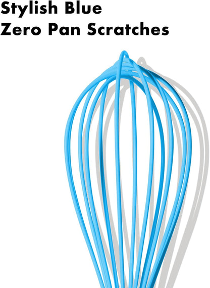 18/10 Stainless Steel Whisk, Ergonomic Handle, Dishwasher Safe Metal Whisk, Professional Wisk for Kitchen Cooking, Perfect for Blending, Whisking, Baking, and Beating, 10-Inch Wire Wisk