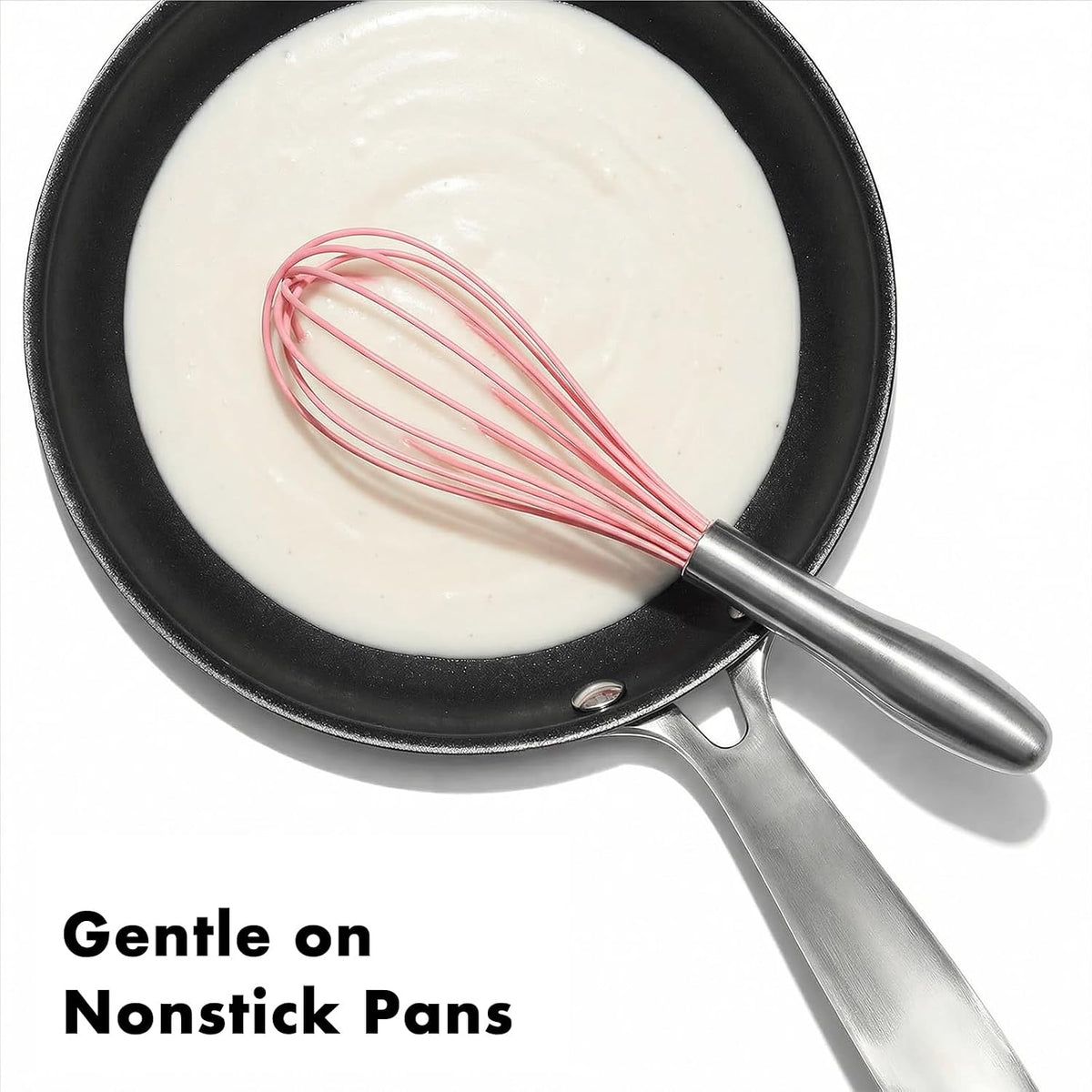 18/10 Stainless Steel Whisk, Ergonomic Handle, Dishwasher Safe Metal Whisk, Professional Wisk for Kitchen Cooking, Perfect for Blending, Whisking, Baking, and Beating, 10-Inch Wire Wisk