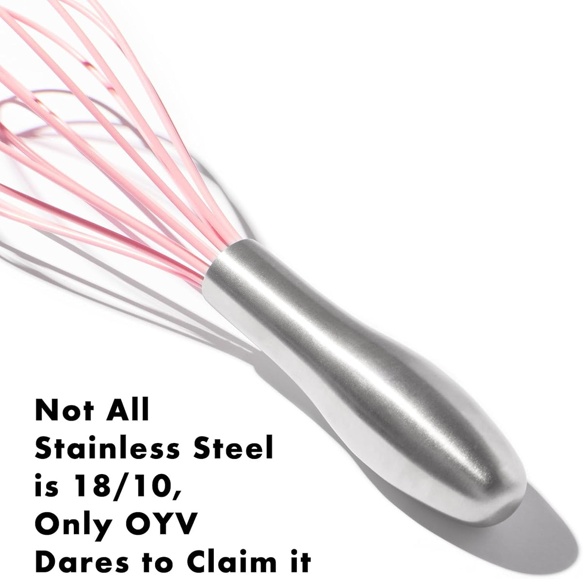 18/10 Stainless Steel Whisk, Ergonomic Handle, Dishwasher Safe Metal Whisk, Professional Wisk for Kitchen Cooking, Perfect for Blending, Whisking, Baking, and Beating, 10-Inch Wire Wisk