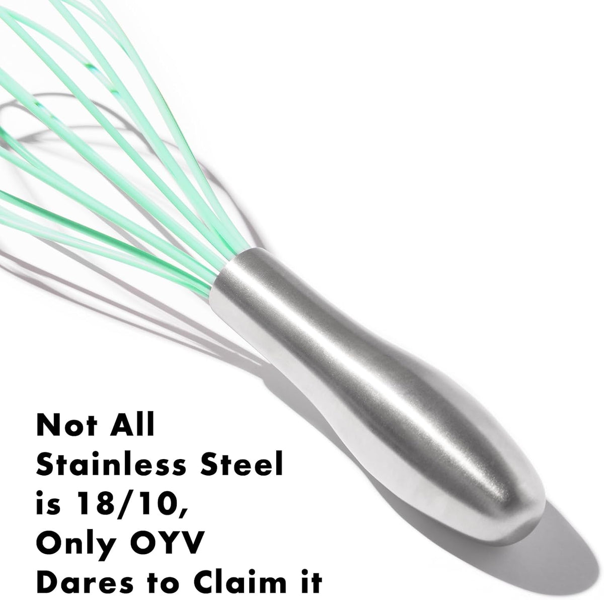 18/10 Stainless Steel Whisk, Ergonomic Handle, Dishwasher Safe Metal Whisk, Professional Wisk for Kitchen Cooking, Perfect for Blending, Whisking, Baking, and Beating, 10-Inch Wire Wisk