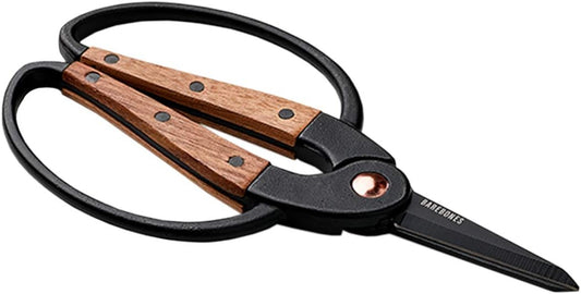 Garden Scissors - Walnut Scissors - Garden Supplies and Indoor Plant Accessories - Plant Shears with Wide Handles - Comfortable Fit Trimming Shears (Small)