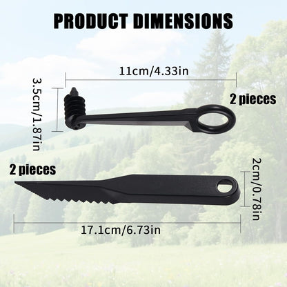 Kitchen Spiral Cutter and V-Shaped Tools, Spiral Potato Slicer Knife Vegetable Spiralizer Manual Screw Peelers Kitchen Gadgets for Fruit Cucumber Potato Carrot