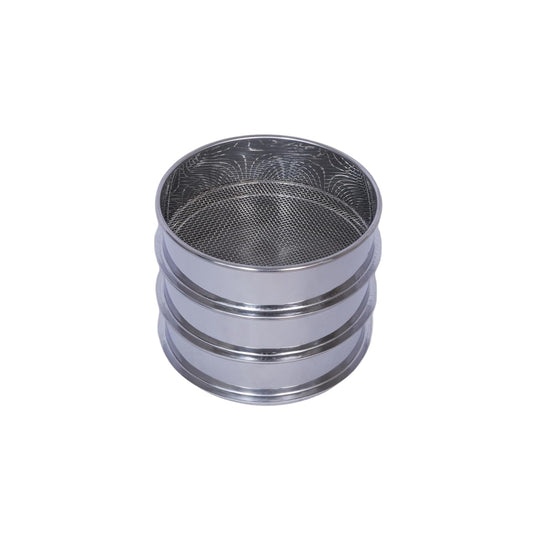 3 Pcs Lab Sieves，6 Inch Diameter Test Sifter 10Mesh（2.19mm）、80Mesh（0.217mm）and 200 Mesh（0.077mm）