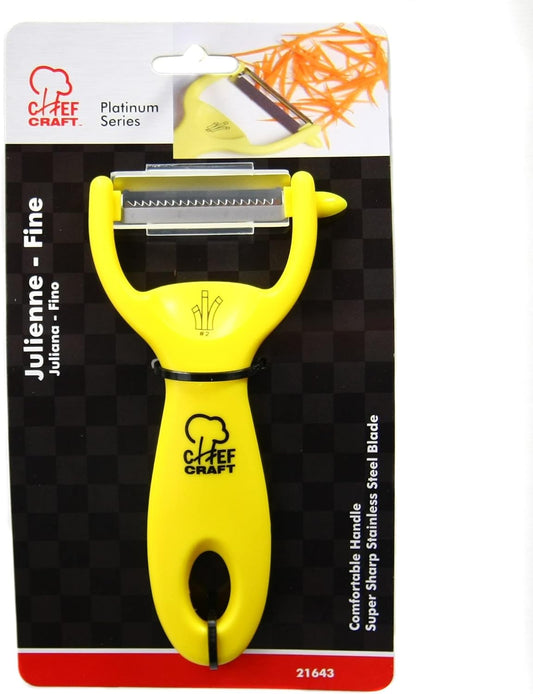 Classic Stainless Steel Blade with Plastic Handle Julienne Fine Grater, 5.5 inch, Yellow