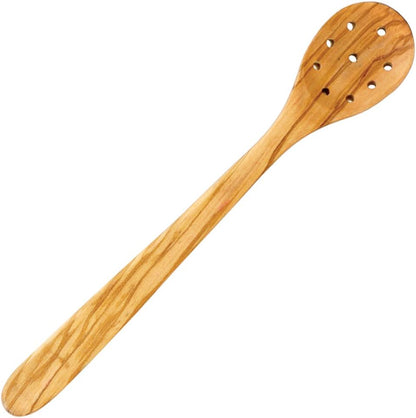 Eddington 50016 Italian Olive Wood Pasta Server, Handcrafted in Europe, Brown, 12-Inches