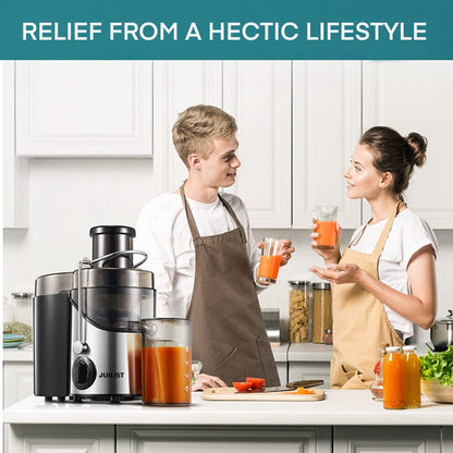Juicer Machines, Juilist 3" Wide Mouth, Max 800W, 3-Speed 400W Easy-Clean | Max power 800W