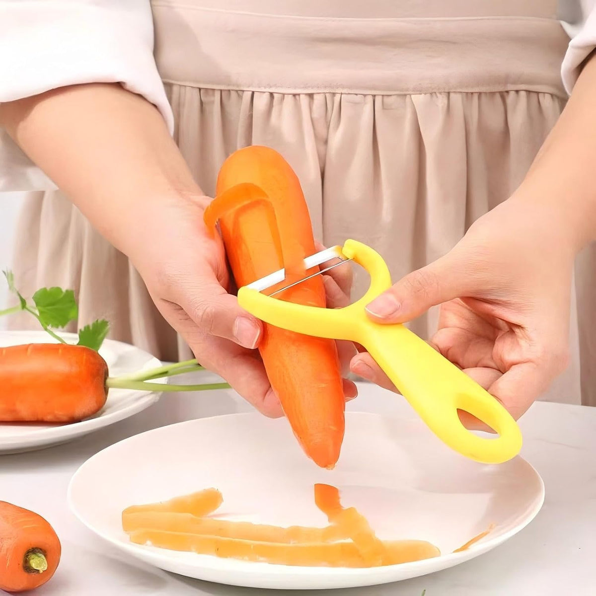 5PCS Stainless Steel Peeler Vegetable, Apple Peelers for kitchen, Fruit, Carrot, Veggie, Potatoes Peeler, Y-Shaped and I-Shaped Stainless Steel Peelers for Orange Potato Apple Carrot Fruit