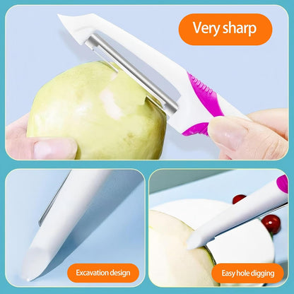 5PCS Stainless Steel Peeler Vegetable, Apple Peelers for kitchen, Fruit, Carrot, Veggie, Potatoes Peeler, Y-Shaped and I-Shaped Stainless Steel Peelers for Orange Potato Apple Carrot Fruit