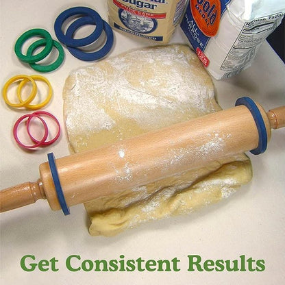 Evendough Bands, Rolling Pin Rings, Set Of 4 Sizes, Pack Of 1