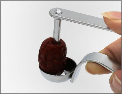 Stainless Steel Cherry Pitter and Jujube Core Remover, Easy to Use Kitchen Gadget for Cherries, Dates, Olives, and Small Fruits, 6.77 Inch
