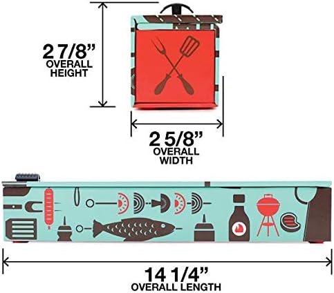 BBQ Tools Refillable Foil Dispenser - One 12"x 30' Roll of Professional Grade Aluminum Foil - Reusable Dispenser w/Slide Cutter - Kosher Certified - Reduces Waste & Saves Money