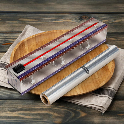 BBQ Tools Refillable Foil Dispenser - One 12"x 30' Roll of Professional Grade Aluminum Foil - Reusable Dispenser w/Slide Cutter - Kosher Certified - Reduces Waste & Saves Money