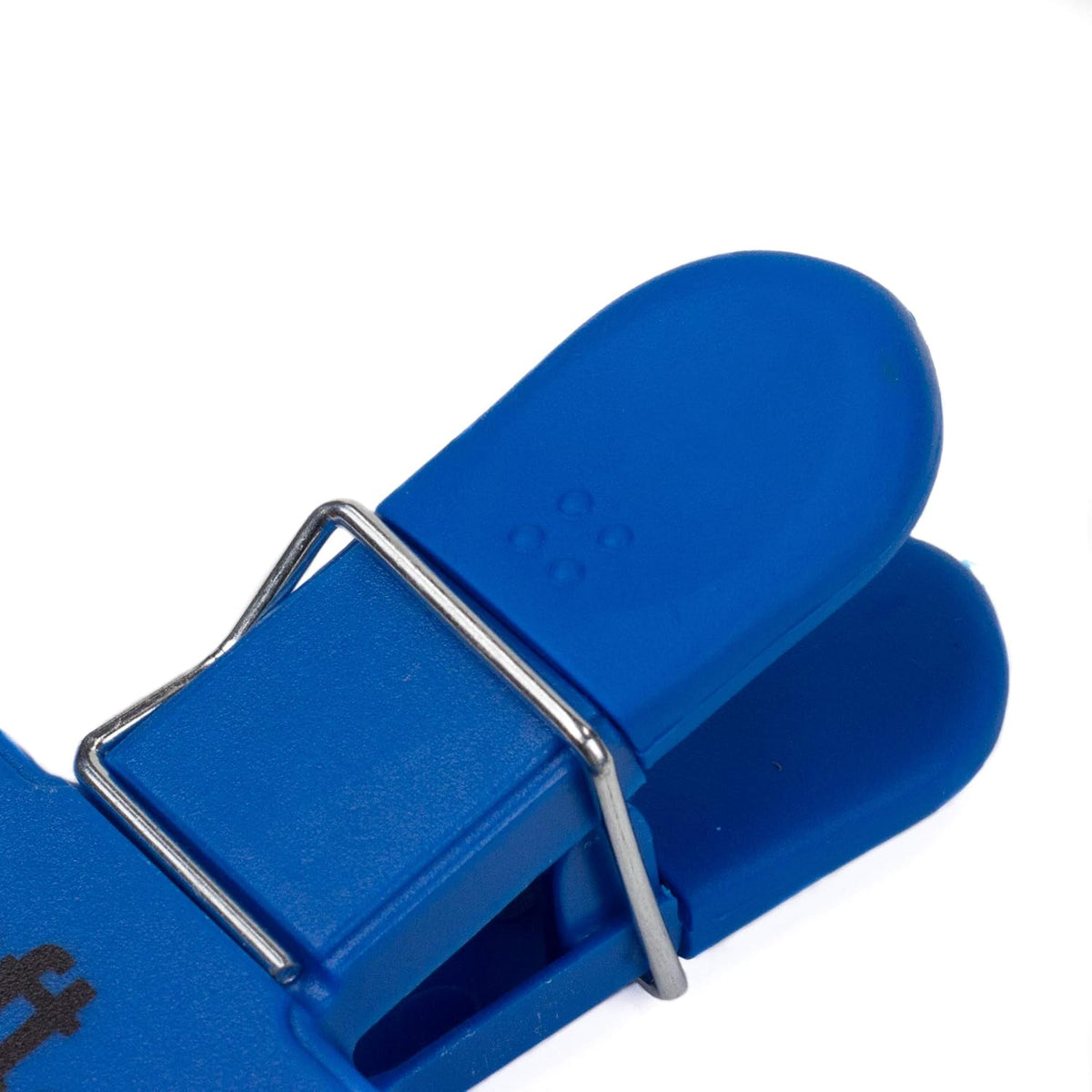 Vibrant Plastic 4 Piece Large Bag Clip Set, 4-Pack, Green/Blue/Orange/Purple