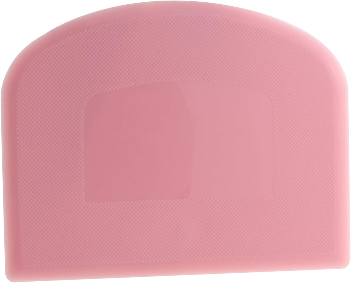 3PCS Pink Food Grade PP Plastic Bench Food Scrapers 12cm Multifunctional Kitchen Pastry Cutting Tool Flours Spatula Suitable for Spade Cream Fudge Cheese