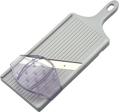 Suncraft BS-271 Cabbage Slicer, Julienne, 0.04 inch (1 mm), Fluffy Shop Finish, Wide 5.5 inches (14 cm), Wide with Safety Holder, Made in Japan, White