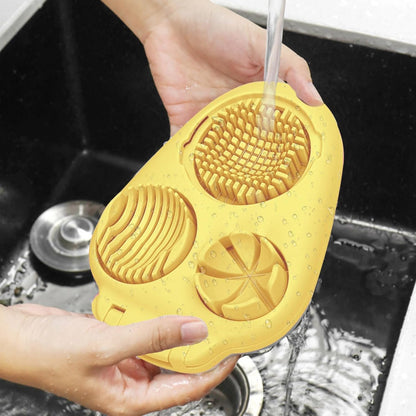 3 in 1 Egg Slicer for Hard Boiled Eggs, Egg Cutter with 3 Slicing Modes, Stainless Steel Dicer Kitchen Dicer Tool for Butter Mushroom Strawberry Cherry Tomato