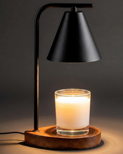 Candle Warmer Lamp with Timer & Dimmer - Mothers Day Gifts for Women Mom Her, Aesthetic Office Home Decor, Adjustable Height Wax Melter for Candle Jar & 3-Wick Candles (2 Bulbs Included)
