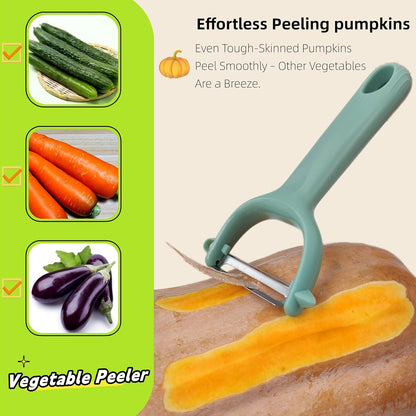 6-Pack Vegetable Peeler for Kitchen，Y Peeler Stainless Steel Potato Peeler Set for Apple Veggie Carrot Fruit Zucchini Cucumber Safe Peelers Bulk with Non-Slip Handle (P)