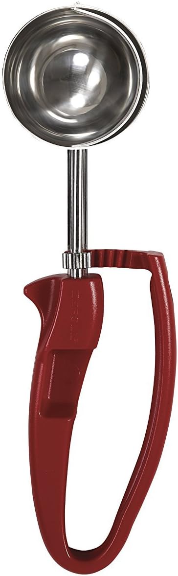 2070 Universal Standard Length EZ Disher Food Portion Control Scoop Designed for Right or Left Hand Use Dishwasher Safe NSF Approved, 1 5/16-Inch, Plum