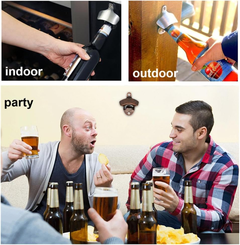 20 Pack Bottle Opener Wall Mounted (Bronze)