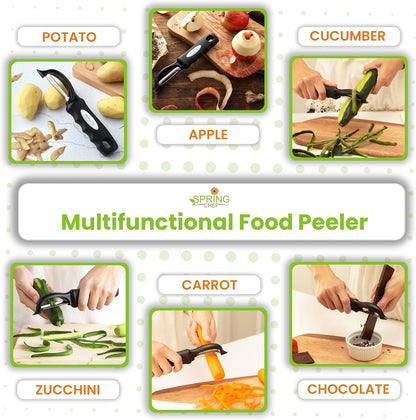 Stainless Steel Potato Masher & Durable Vegetable Peeler Set