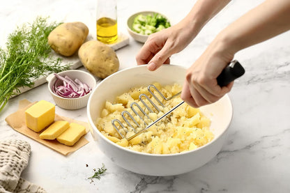 Stainless Steel Potato Masher & Durable Vegetable Peeler Set