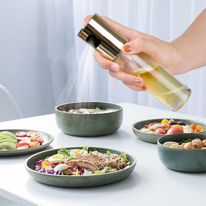 Oil Sprayer for Cooking, Olive Oil Sprayer Mister Continuous Cooking Spray with Portion Control Refillable for BBQ Salad Baking Roasting Grilling