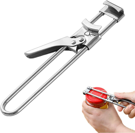 Adjustable Multifunctional Stainless Steel Can Opener,Jar Opener for Weak Hands,Jar Lid Opener