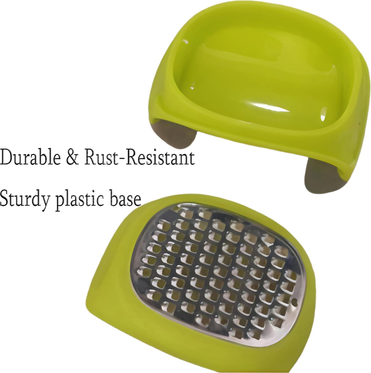 Cheese Grater - Stainless Steel Ginger Grater - Multi-Purpose Wrist Handheld Grater for Vegetables, Fruits, Potato, Carrot - Compact Kitchen Tool (2" x 2" x 2.6") - Green
