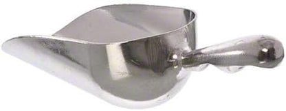 SET OF 2, 12 Oz. (Ounce) Bar Ice Scoop, Dry Bin Scoop, Dry Goods Scoop, Candy Scoop, Spice Scoop, Cast Aluminum