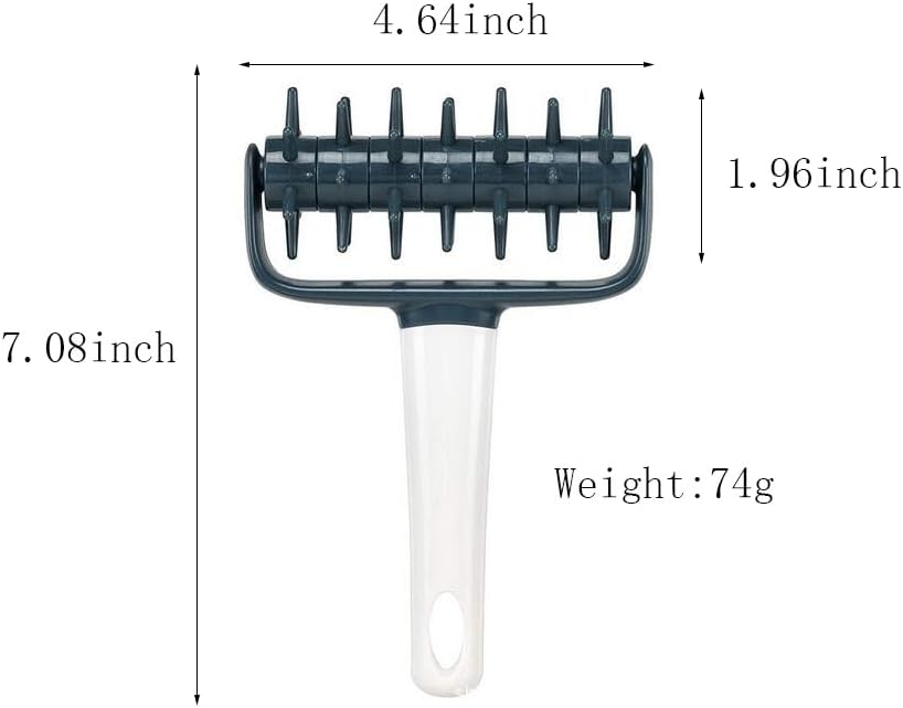 Pizza Roller Spikes Dough Pastry Bubble Docker Roller Pastry Wheel with Spike for Homemade Baking Cake Crackers Pie Hole Maker