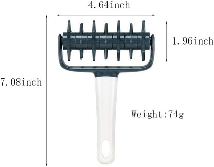 Pizza Roller Spikes Dough Pastry Bubble Docker Roller Pastry Wheel with Spike for Homemade Baking Cake Crackers Pie Hole Maker