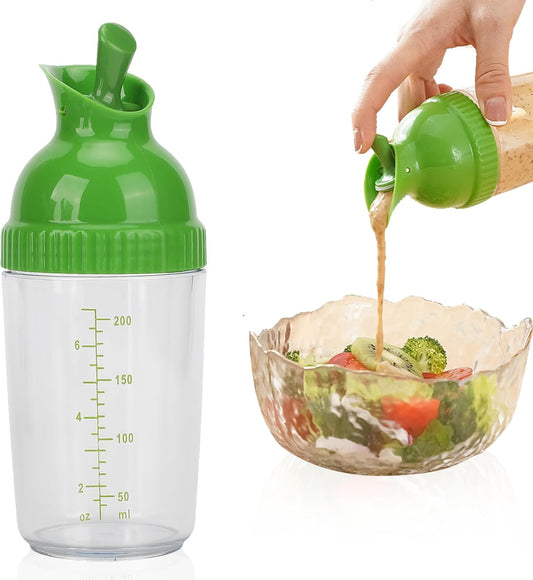 200ml Salad Dressing Container, Condiment Bottles, Salad Dressing Bottles Salad Dressing Shaker Prevent Leakage Salad Dressing Jar with Lid